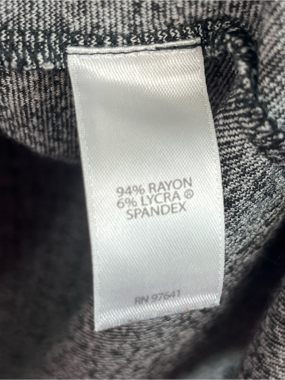 J.Jill Wearever gray & black rayon spandex 3/4 sleeve shift dress, medium. - Picture 5 of 6